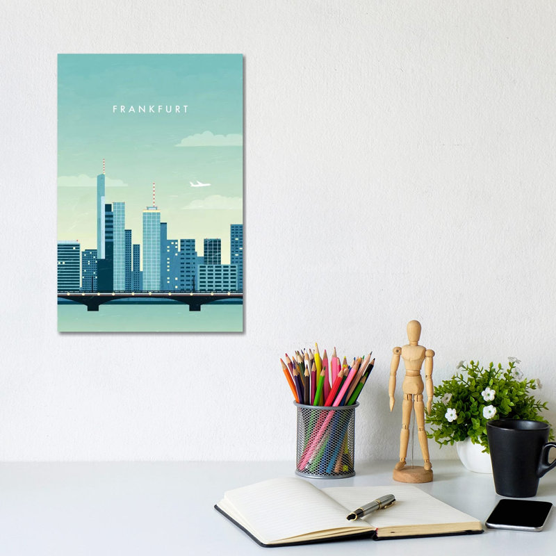 Frankfurt 1 Piece Wrapped Canvas Wall Art, 20.32 cm H x 30.48 cm W