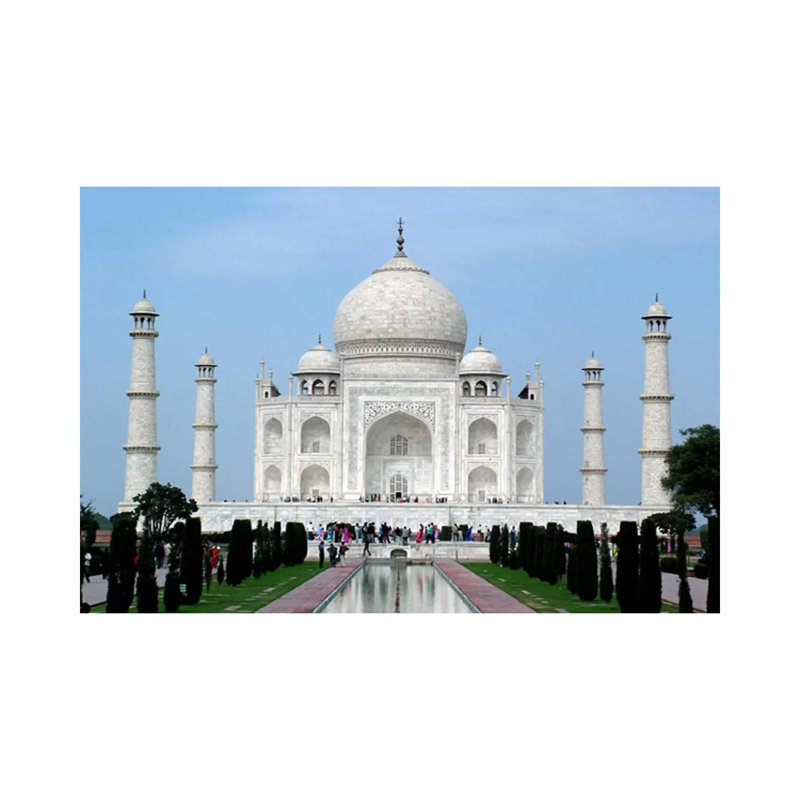 Taj Mahal - Wrapped Canvas Print, 20.32 cm H x 30.48 cm W