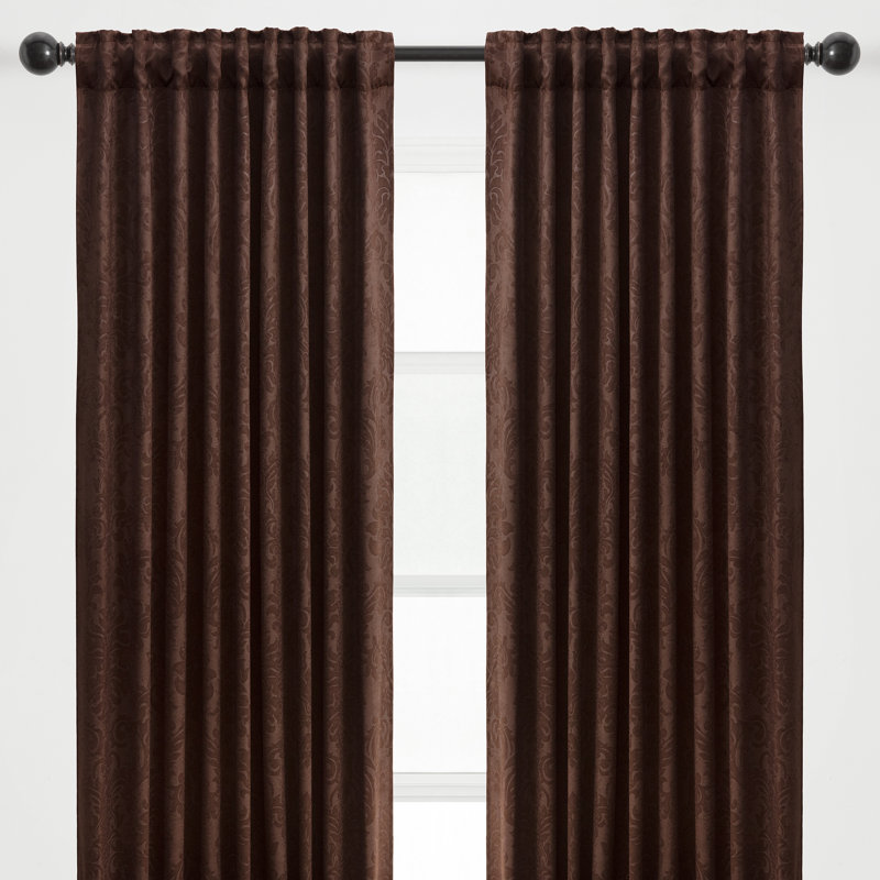 Paire de rideaux obscurcissant Berlinda, l 52 po x L 108 po, Vert menthe