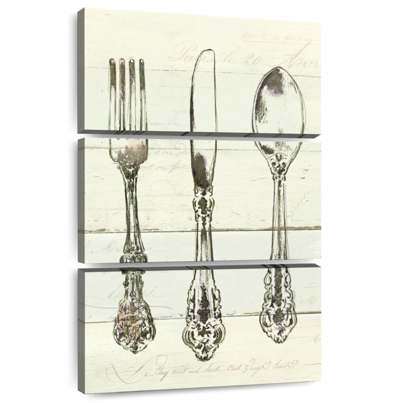Ornate Kitchen Utensils, 32" H x 20" W