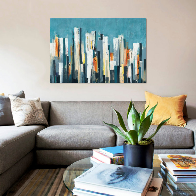 «Urban Play», impression sur toile, H 12 po x l 18 po x P 1,5 po, Toile tendue, Pas de tapis