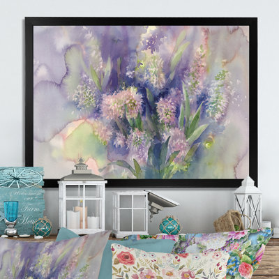 «Rose Hyacinth On Rainy Day», reproduction sur toile