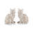 Coco Cat Statues - Pair