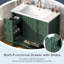 Meuble-lavabo 36 po avec lavabo en céramique-609063472
