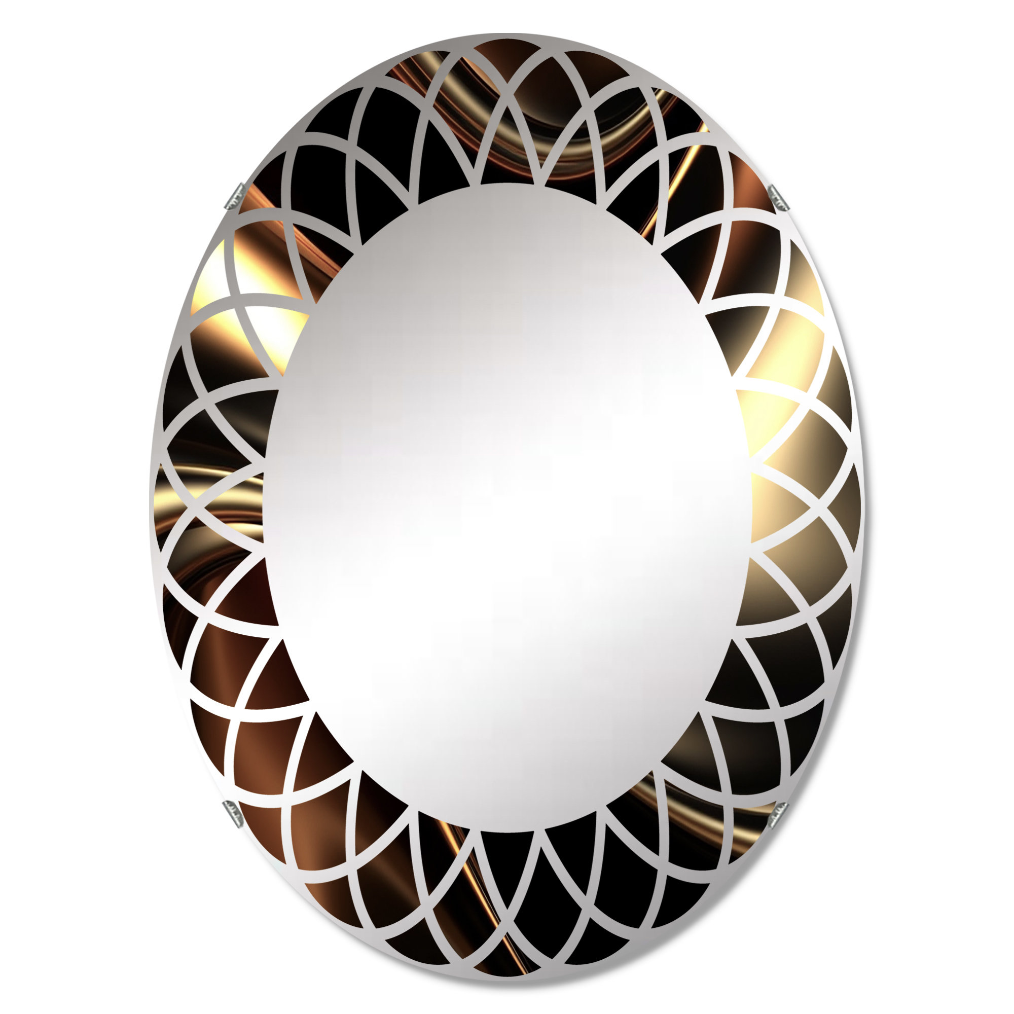 East Urban Home Zylyn Oval Wall Mirror | Wayfair