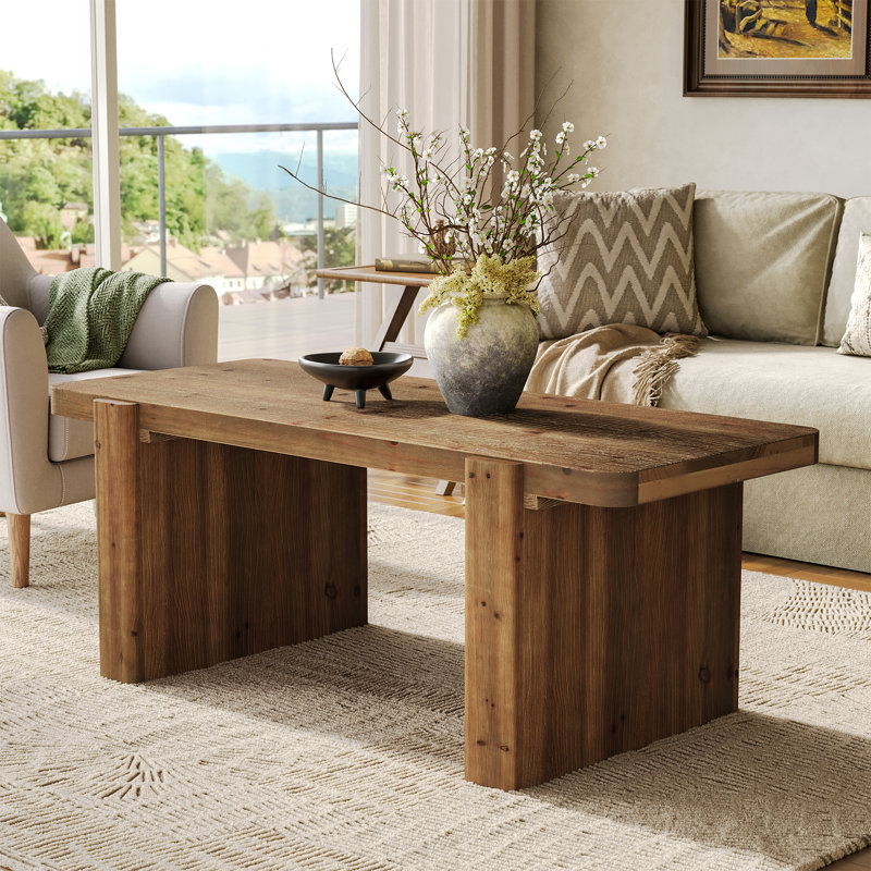 Solid Wood Coffee Table, 47-inch Center Table