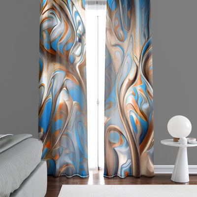 Bansley Semi Sheer Curtain Pair