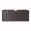 Ensemble de 3 paniers en fibre tissée pliable; Chocolat-1452485438