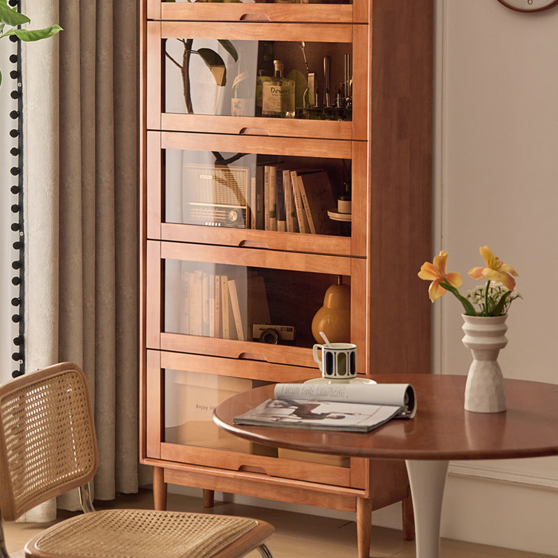 Lyncolle, (5 tablettes) H 73,23 po x l 31,5 po x P 13,78 po, Brun