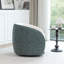 Fauteuil demi-tonneau pivotant en velours Aastha-238670037