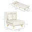 Chaise convertible HOMcom, canapé-lit multifonctionnel 2-en-1, fauteuil-lit avec dossier réglable, bureau à domicile,
