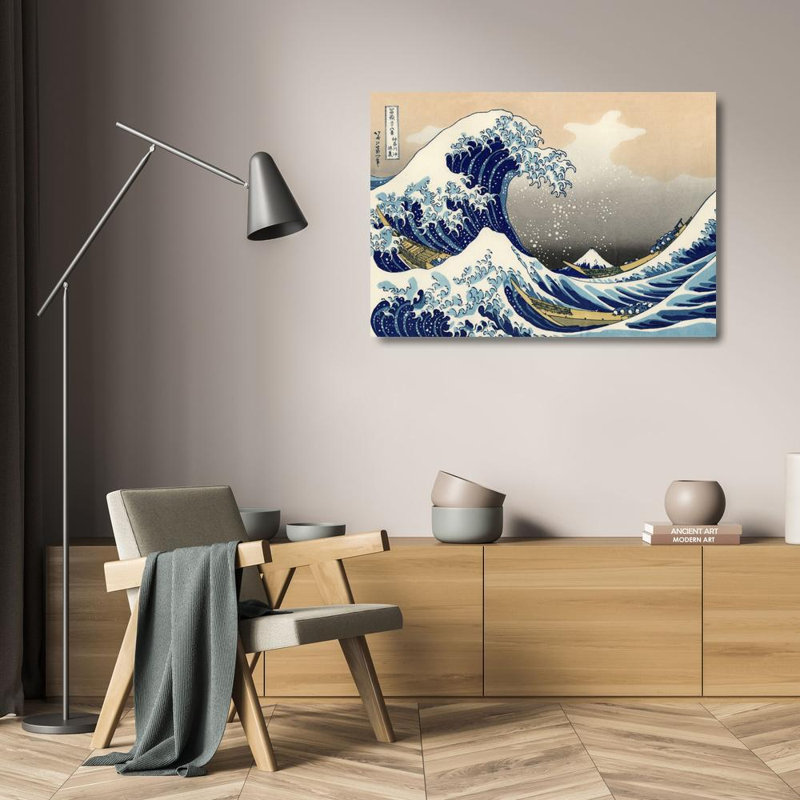 La grande vague de Kanagawa, H 17 po x l 24 po