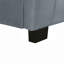 Lit plateforme simple tapissier en velours avec lit gigogne-855628131