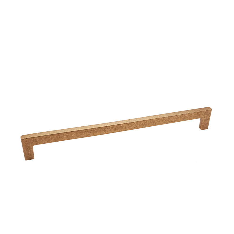 Flat Handle 12" Center to Center Bar Pull, Champagne