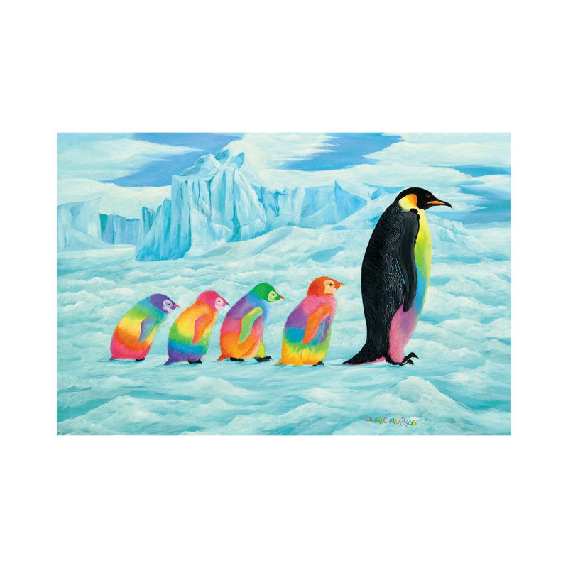 Colour Of Family by Laura Curtin - Wrapped Canvas Painting, 66.04 cm H x 45.72 cm W x 1.91 cm D