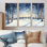 «Road to the Park In Winter I», ensemble de reproductions d'art mural paysage d'hiver