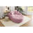 Pink Chaise Lounge Bed, Fabric, Detachable Pillows, 55" For Attractive Look Living Room Pink, Seat And Pillows Fashion Sense-1135928451