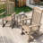 3-Piece Rocking Chair Set With Coffee Table-1094930626
