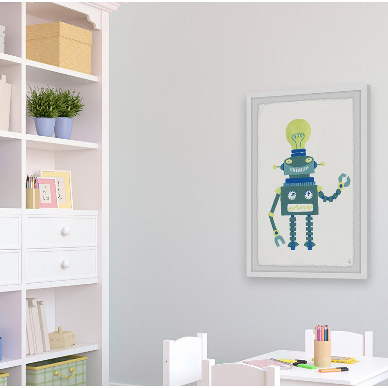 Ravenworth 'Smart Robot' Framed Print, 12" H x 8" W x 1.5" D