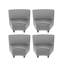 Chaises de coin modulaires Kid Comfort, ensemble de 4, gris-124164484