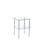 2-Piece Clear Side Table, 2-Tier Space End Table