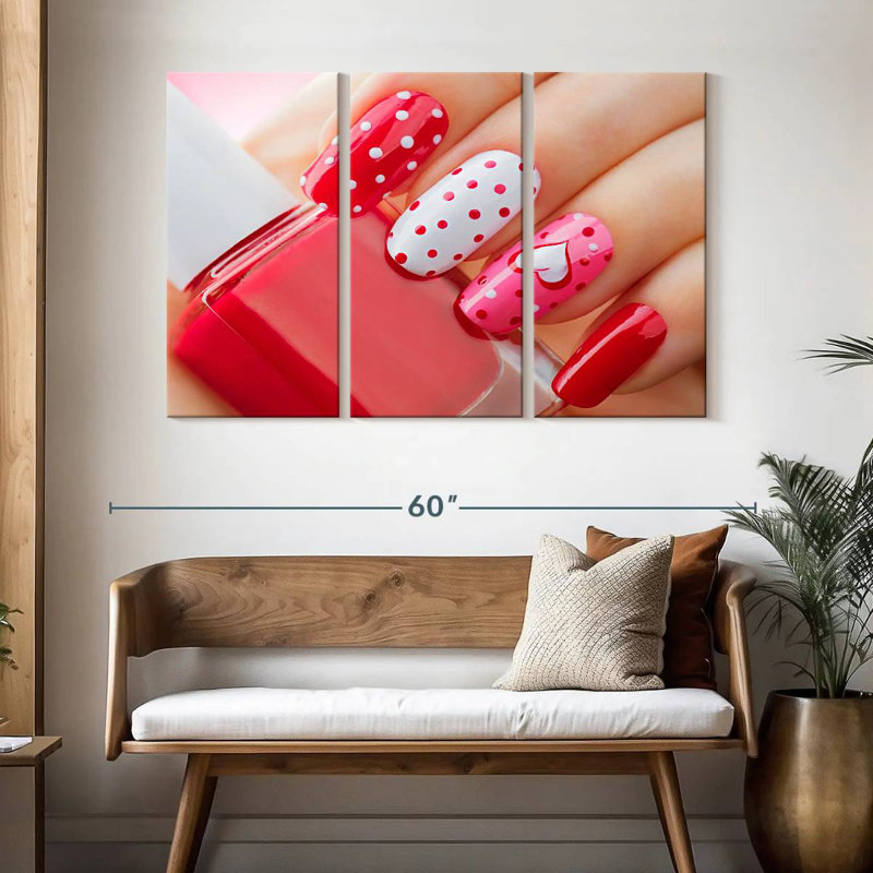 Shuttleworth Valentine's Day Nails, 32" H x 50" W