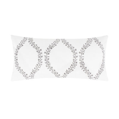 Filigree Floral Scroll Stitch Pillow