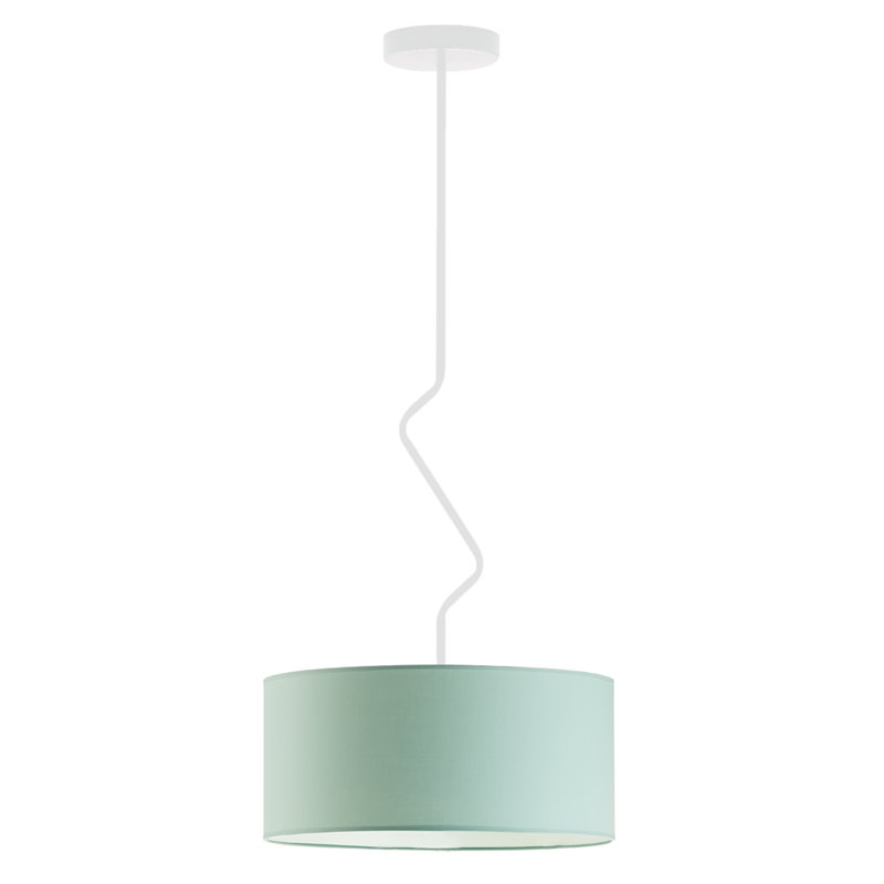 Candless 1 - Light Drum Pendant, White, Mint