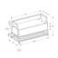 Banc de rangement contemporain à plateau rabattable avec range-chaussures, idéal pour l'organisation de vestibules et de couloirs, design moderne et élégant-1843791632