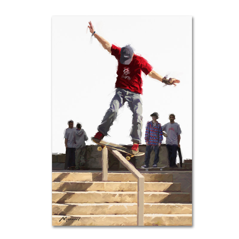 Armand 'Skateboard' Print on Canvas, 32" H x 22" W x 2" D