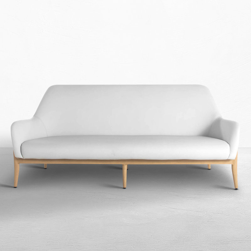 Palma 80" Wide Outdoor Rectangle Patio Sofa with Cushions