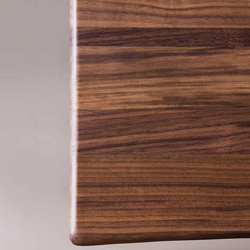 Walnut Solid Wood Dining Table, 29.53" H x 86.61" L x 39.37" W