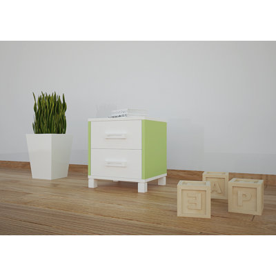 Wiese 2 Solid Wood Nightstand