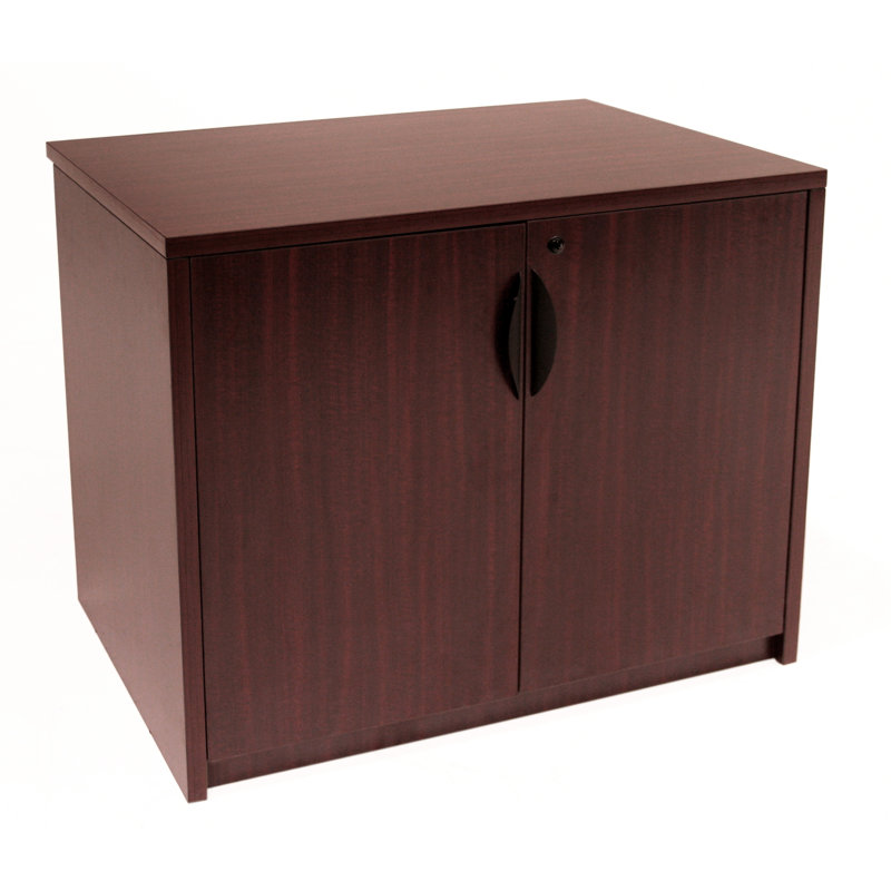 Office Storage Cabinet, Mahogany