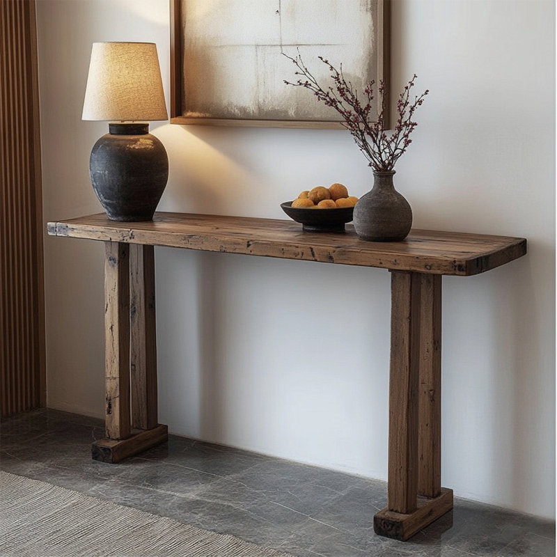 Kishina 62.9'' Solid Wood Console Table, 33.4" H x 62.9" W x 15.7" D