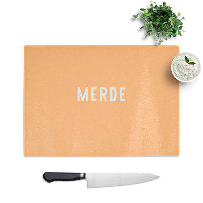 Merde Typography Chopping Board