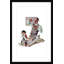 «Pharmacist» par Norman Rockwell, reproduction d'art encadrée-374507263