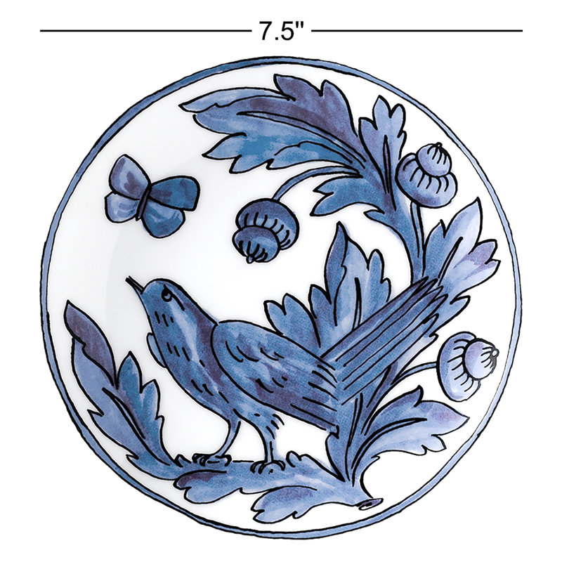 Blue Bird Bone China