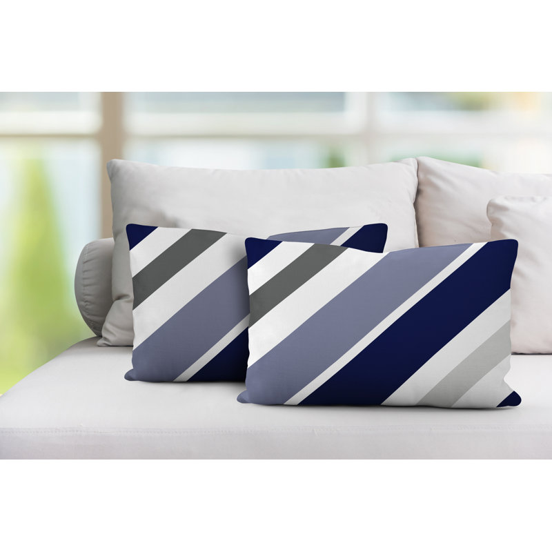 Coussin lombaire intérieur / extérieur Manda, Bleu marine