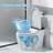 TDH Smart Toilet with Powerful Flush,Auto Open Close,Warm Water and Dry,toilet bidet built in Fahrenheit LED Display,Heated Seat, Foot Sensor,Tankless Toilets with Remote Control