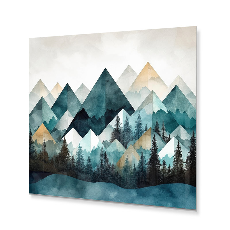 Palig Palig Minimalisme Winter Mountains I, H 16 po x l 16 po x P 1 po