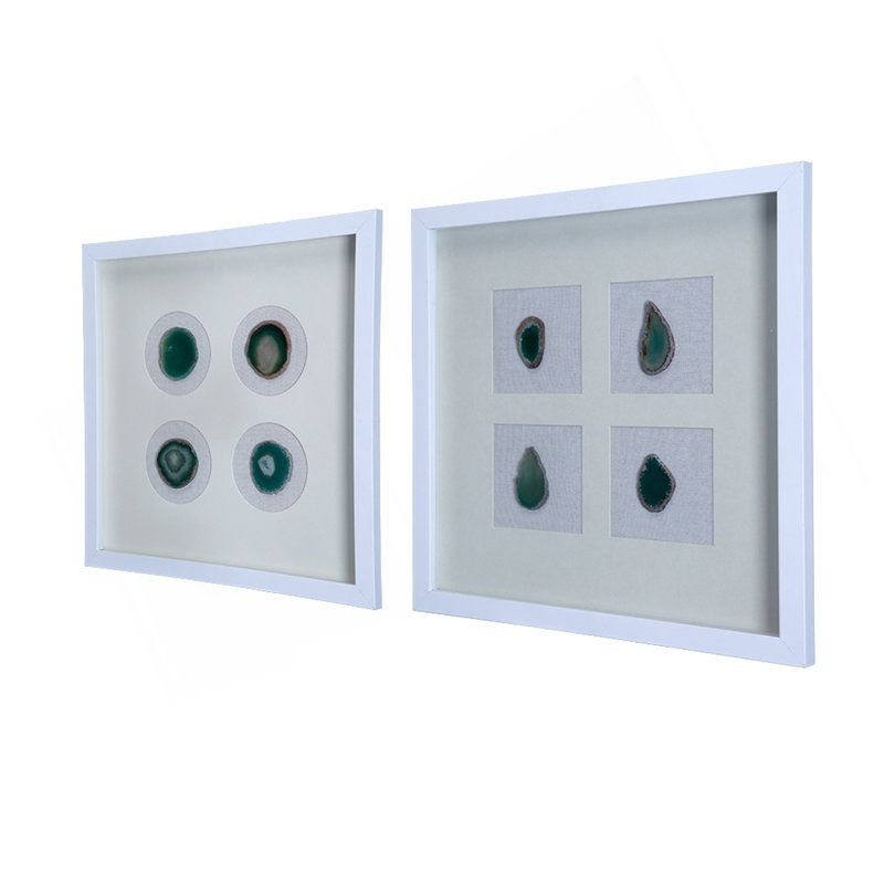 Boîte murale décorative 15,57 po x 1,2 po x 15,7 po S / 2