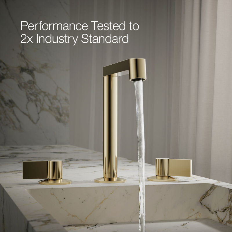 Components Bathroom Sink Handles With Lever Design, Vibrant French Gold