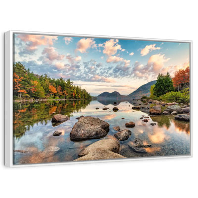 Sunrise In Jordan Pond In Acadia