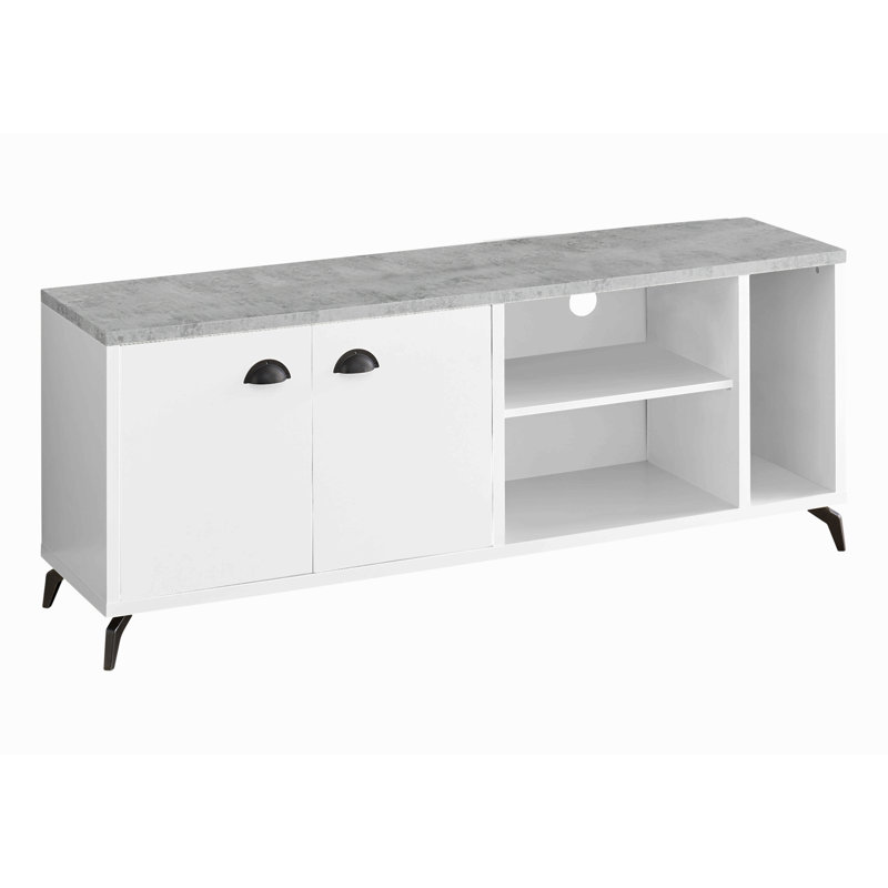 Meuble télé, console de 60 po, meuble multimédia, meuble de rangement