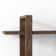 Matte White Solid Wood Floating Shelf with Adjusta 2 Piece Solid Wood Floating Shelf