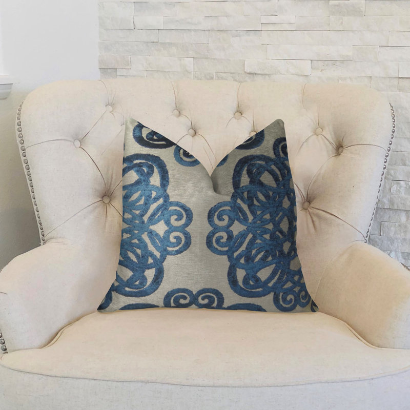 Archetype Sapphire Throw Pillow, 12" H x 20" W