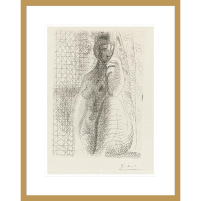 «Sived Nude» par Pablo Picasso, impression giclée sur cadre