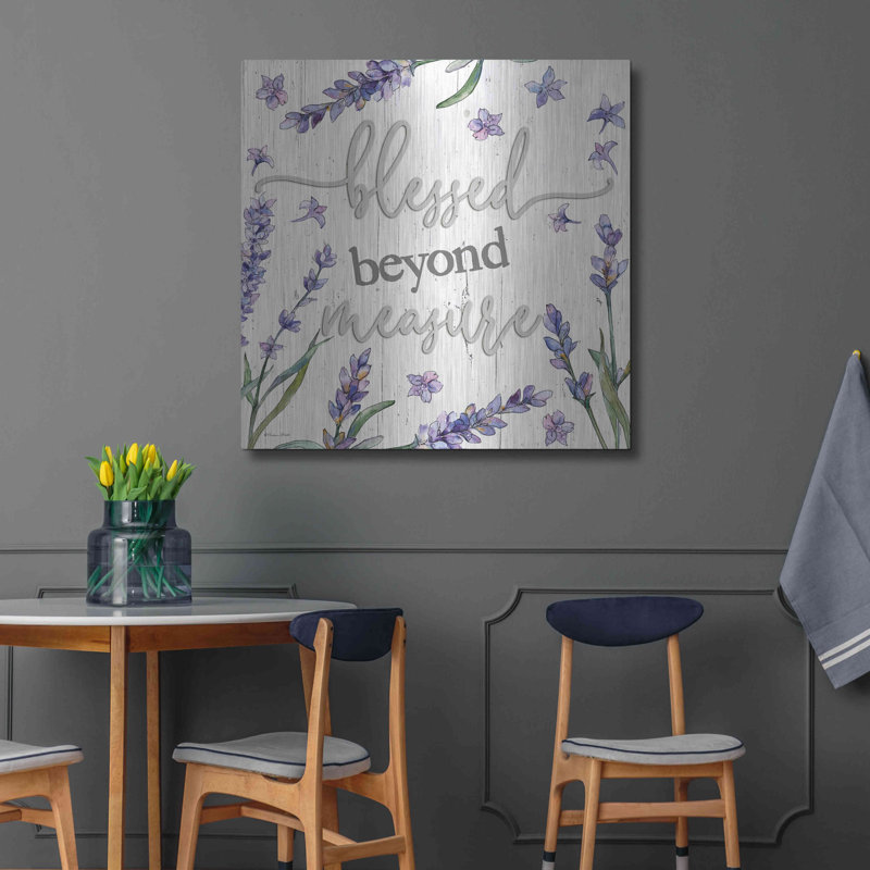 «Blessed Beyond Mesure» par Susie Boyer, art mural en métal, H 36 po x l 36 po