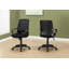 Chaise de bureau, hauteur réglable, pivotante, ergonomique, accoudoirs, bureau d'ordinateur, travail, filet noir, métal noir, contemporain, moderne-76919225-76919223-76919221